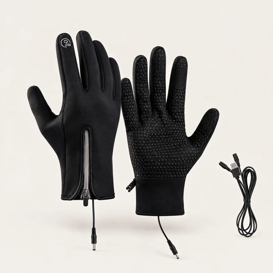BergHeat Grip: heated gloves as a pair with Y-cable, back and palm