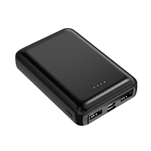 BergHeat 5,000 mAh power bank in black on a white background